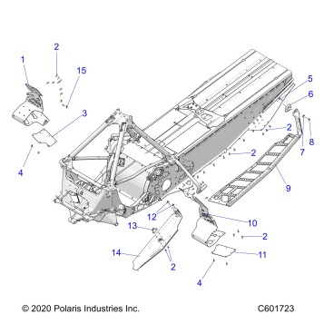 CHASSIS, CLUTCH GUARD/FOOTRESTS/RUNNING BOARDS - S21EKL8RS ALL OPTIONS (C601723)