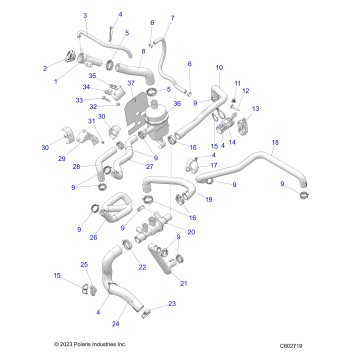 ENGINE, COOLING SYSTEM - S25AJE6RSN/6RSP (C602719)