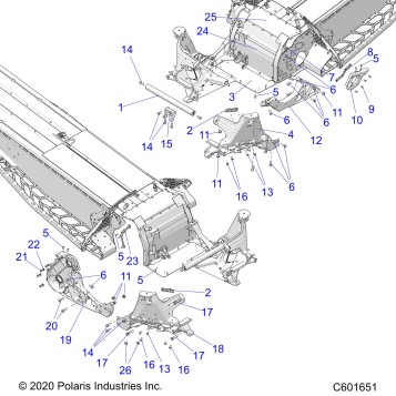 CHASSIS, BULKHEAD ASM. - S23TKV8RS (C601651)