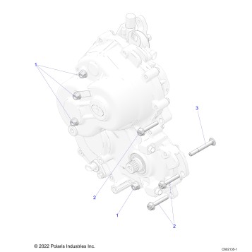 DRIVE TRAIN, GEARCASE MOUNTING - S23TKP9FS (C602135)