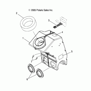 AIR BOX ASSEMBLY - S07PP6FS/FSA/FSB (4997139713C12)