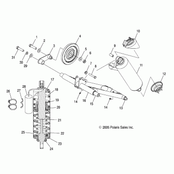 TORQUE ARM, REAR (M-10)(IQ LX) - S07PD6HS/HE (4997159715C02)