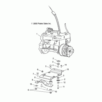 ENGINE, MOUNTING - S07ND3AS (4997199719B14)