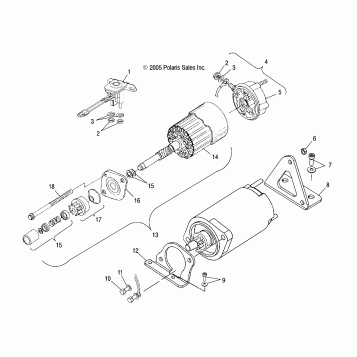 ENGINE, STARTING MOTOR - S07ND3AS (4997199719C11)