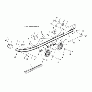 SUSPENSION, RAIL MOUNTING - S07NP5BS/BE (4997239723B05)