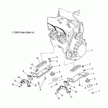 ENGINE, MOUNTING - S07NP5BS/BE (4997239723C09)