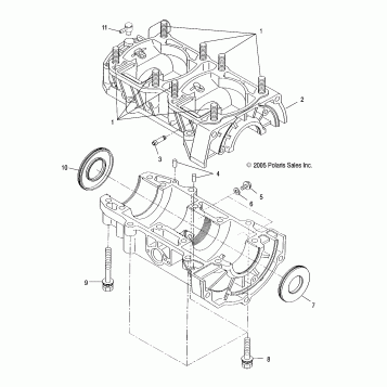 ENGINE, CRANKCASE - S17SJA5B ALL OPTIONS (4997239723C10)