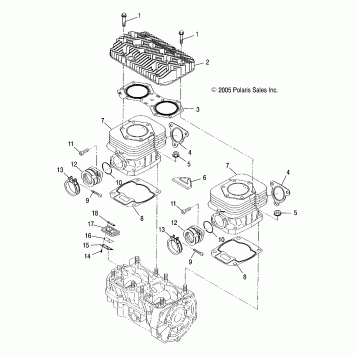 ENGINE, CYLINDER - S17SJA5B ALL OPTIONS (4997239723C11)