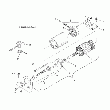 ENGINE, STARTING MOTOR - S07ND5BS (4997239723D04)