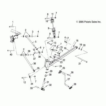 SUSPENSION, FRONT - S0NP5CS/CE (4997259725A12)
