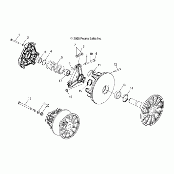 DRIVE CLUTCH - S07NP5CS/CE (49SNOWDRIVECLUTCH500XCSP)