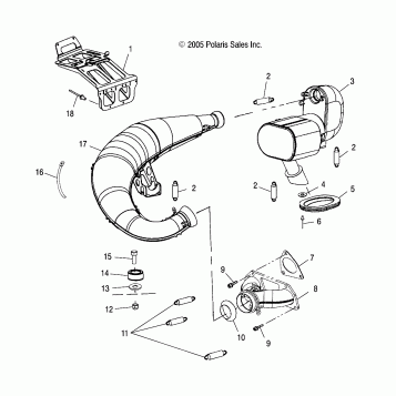 EXHAUST  - S0NP5CS/CE (4997259725C04)