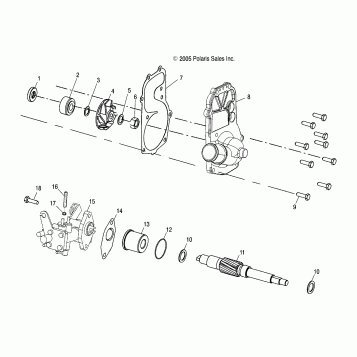 ENGINE, WATER PUMP/OIL PUMP - S07NP5CS/CE (4997259725C10)