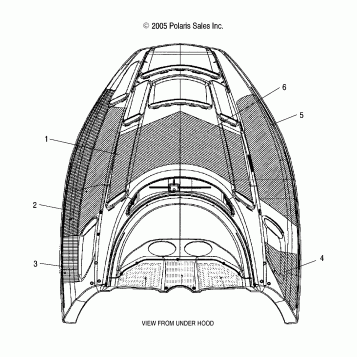 HOOD FOAM/FOIL - S07NJ5BS/BE (4997279727A11)