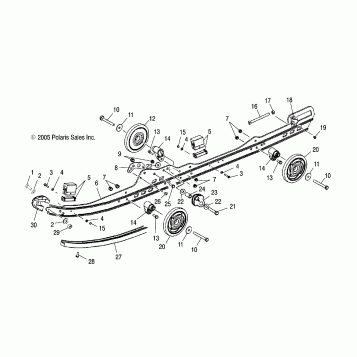 SUSPENSION, RAIL MOUNTING - S07NJ5BS/BE (4997279727B08)