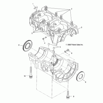 ENGINE, CRANKCASE - S07NJ5BS/BE (4997279727C05)