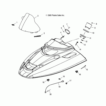 HOOD/WINDSHIELD - S07NT3AS/AE (4997299729A11)
