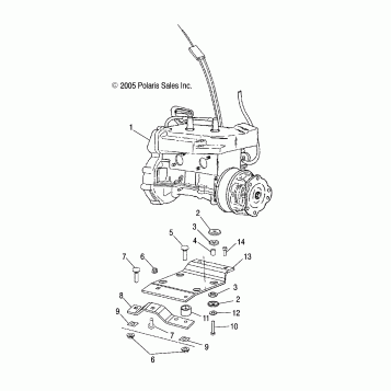 ENGINE, MOUNTING - S07NT3AS/AE (4997299729C02)
