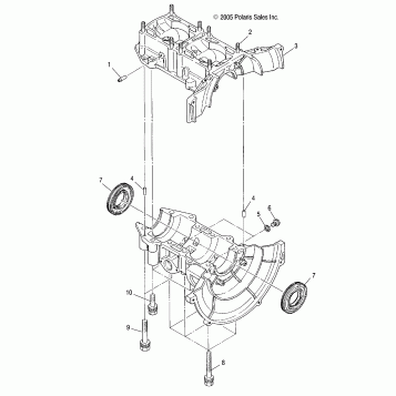 ENGINE, CRANKCASE - S07NT3AS/AE (4997299729C05)