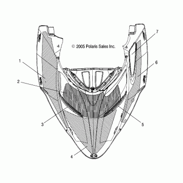 HOOD FOAM/SCREENS/FOIL - S07PS6FS/FSA (4997459745A13)