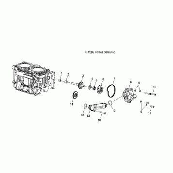 ENGINE, WATER PUMP - S07PY7FS/FE (4997479747D10)