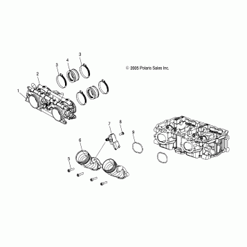 ENGINE, THROTTLE BODY/INTAKE MANIFOLD (FS) - S07PT7ES/PT7EE (4997519751D12)