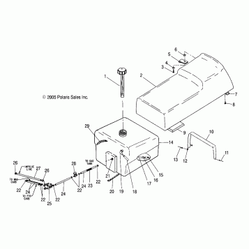 SEAT and GAS TANK - S07SU4BS/BE (4997559755A04)