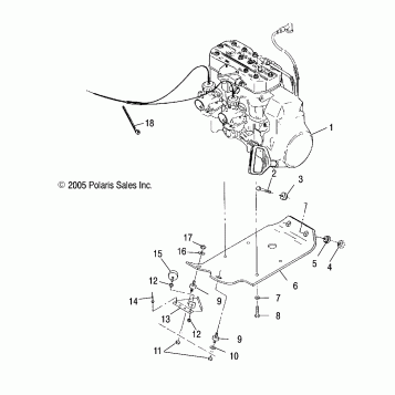 ENGINE, MOUNTING - S07SU4BS/BE (4997559755C05)
