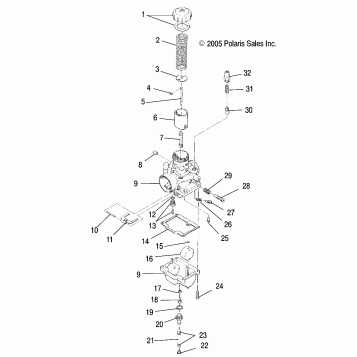 ENGINE, CARBURETOR - S07SU4BS/BE (4997559755C10)