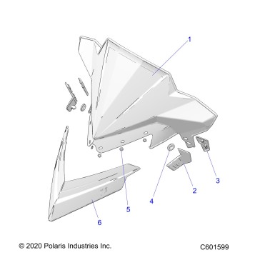 BODY, WINDSHIELD - S23TKV8RS (C601599)