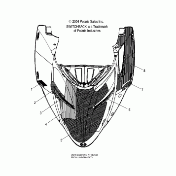 HOOD FOAM/SCREENS/FOIL - S05PS8DS (4999200869920086A11)