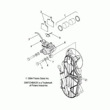 BRAKE CALIPER MOUNTING - S05PS8DS (4999200869920086A14)