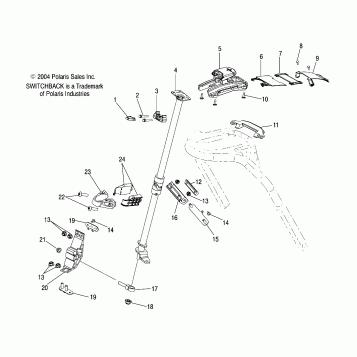 STEERING POST, ADJUSTABLE - S05PS8DS (4999200869920086B06)
