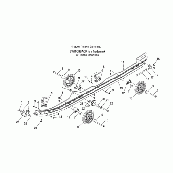 RAIL ASSEMBLY - S05PS8DS (4999200869920086B10)