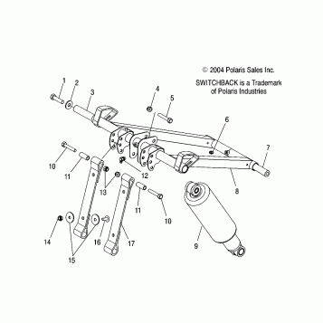 TORQUE ARM, FRONT - S05PS8DS (4999200869920086B11)