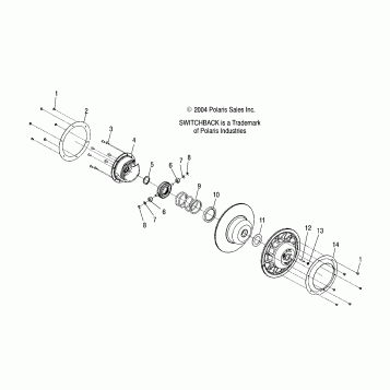 DRIVEN CLUTCH - S05PS8DS (4999200869920086C03)