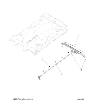 ELECTRICAL, WORK LIGHT, REAR - S25AJE6RSN/6RSP (C602901)