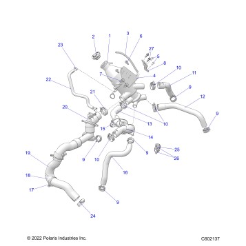 ENGINE, COOLING SYSTEM - S23TKV8RS (C602137)