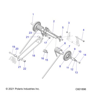 SUSPENSION, TORQUE ARM, REAR - S25TLP6RS (C601896)