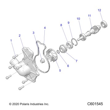 ENGINE, WATER PUMP - S23TKV8RS (C601545)