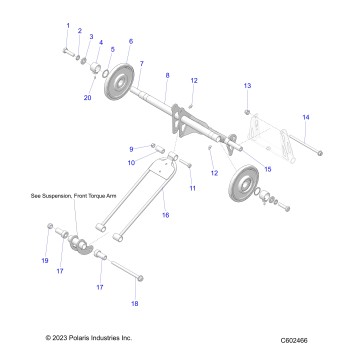 SUSPENSION, TORQUE ARM, REAR - S25CED5TSL/TSU (C602466)