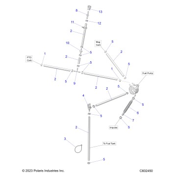 FUEL SYSTEM, FUEL PUMP and FUEL LINES - S24CED5TSL/TSU (C602450)