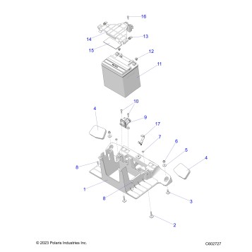 ELECTRICAL, BATTERY BOX - S25AJE6RSN/6RSP (C602727)