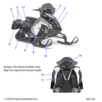 BODY, DECAL, BLACK SIDE PANEL W/FLAT BLACK ACCENT - S23TKP9FS (602129)