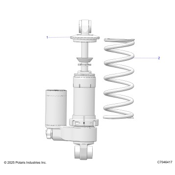 SUSPENSION, SHOCK, FRONT TRACK - S26TDL6LSA (C7046417)