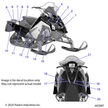 BODY, DECAL, BLACK SIDE PANEL W/BLUE DUSK ACCENT - S26TDZ8MS (603087)