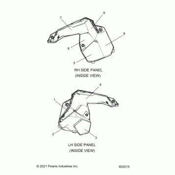 BODY, SIDE PANEL FOAM/FABRIC - S24TFK6RS (602015)