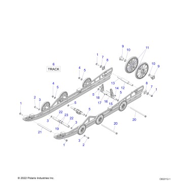 SUSPENSION, REAR and TRACK - S25CED5TSL/TSU (C602112-1)