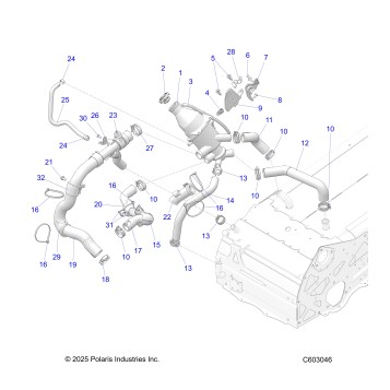 ENGINE, COOLING SYSTEM - S26TFM9BSB/9BSC (C603046)
