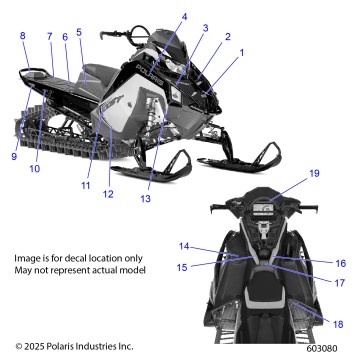 BODY, DECAL, BLACK SIDE PANEL W/BLU DUSK ACCENT - S26TFM8MS (603080)